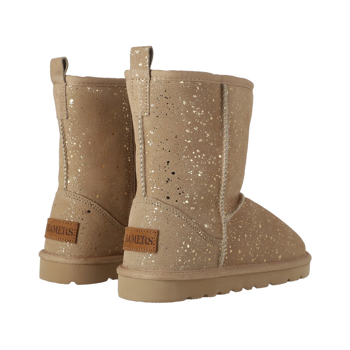 Botas Joven Blast Zip Leather Taupe Print