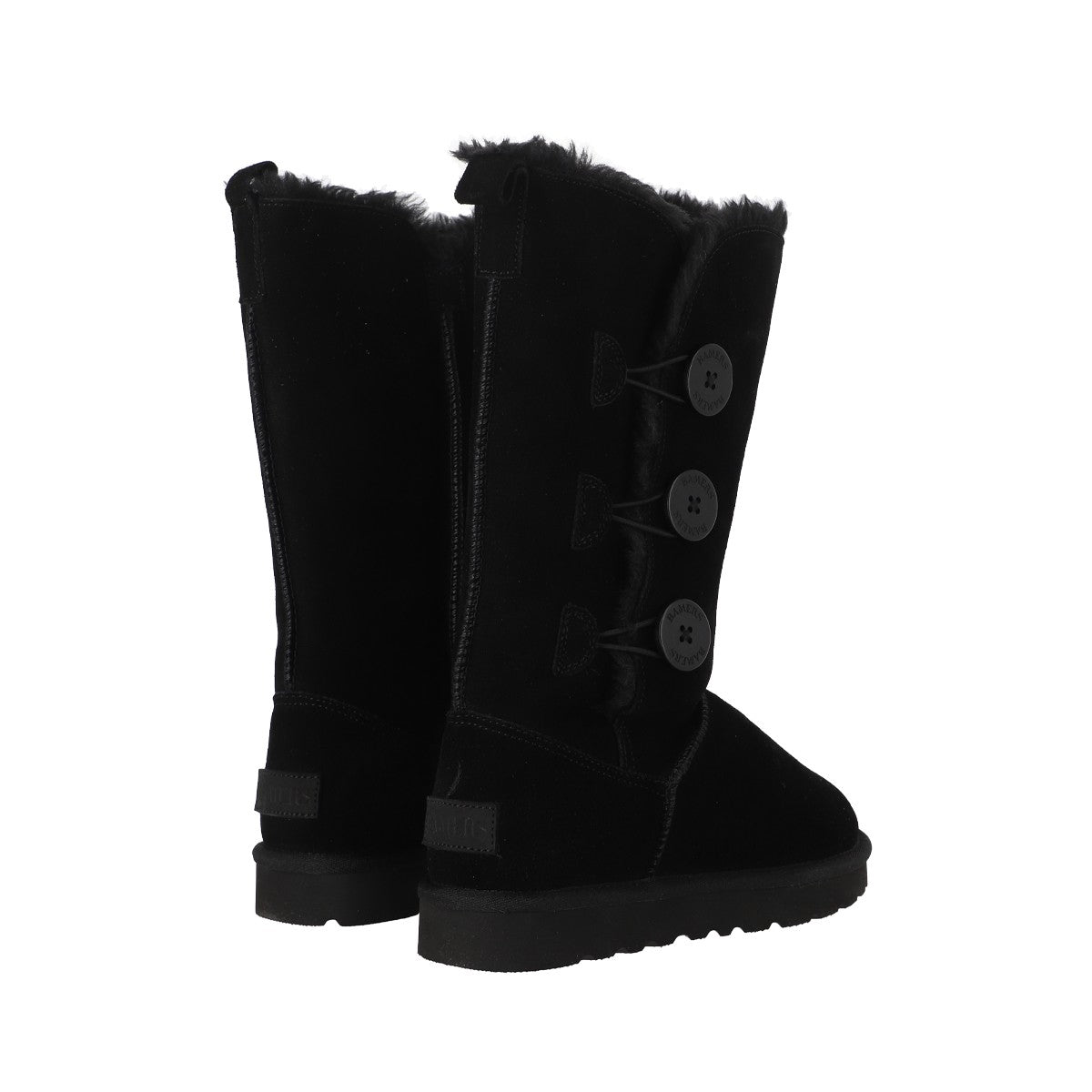 Botas Mujer Blast Button High Leather Negro