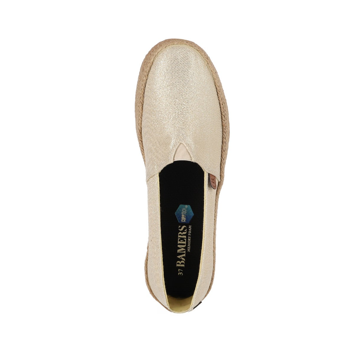 Alpargatas Mujer Sandy Mid II Dorado