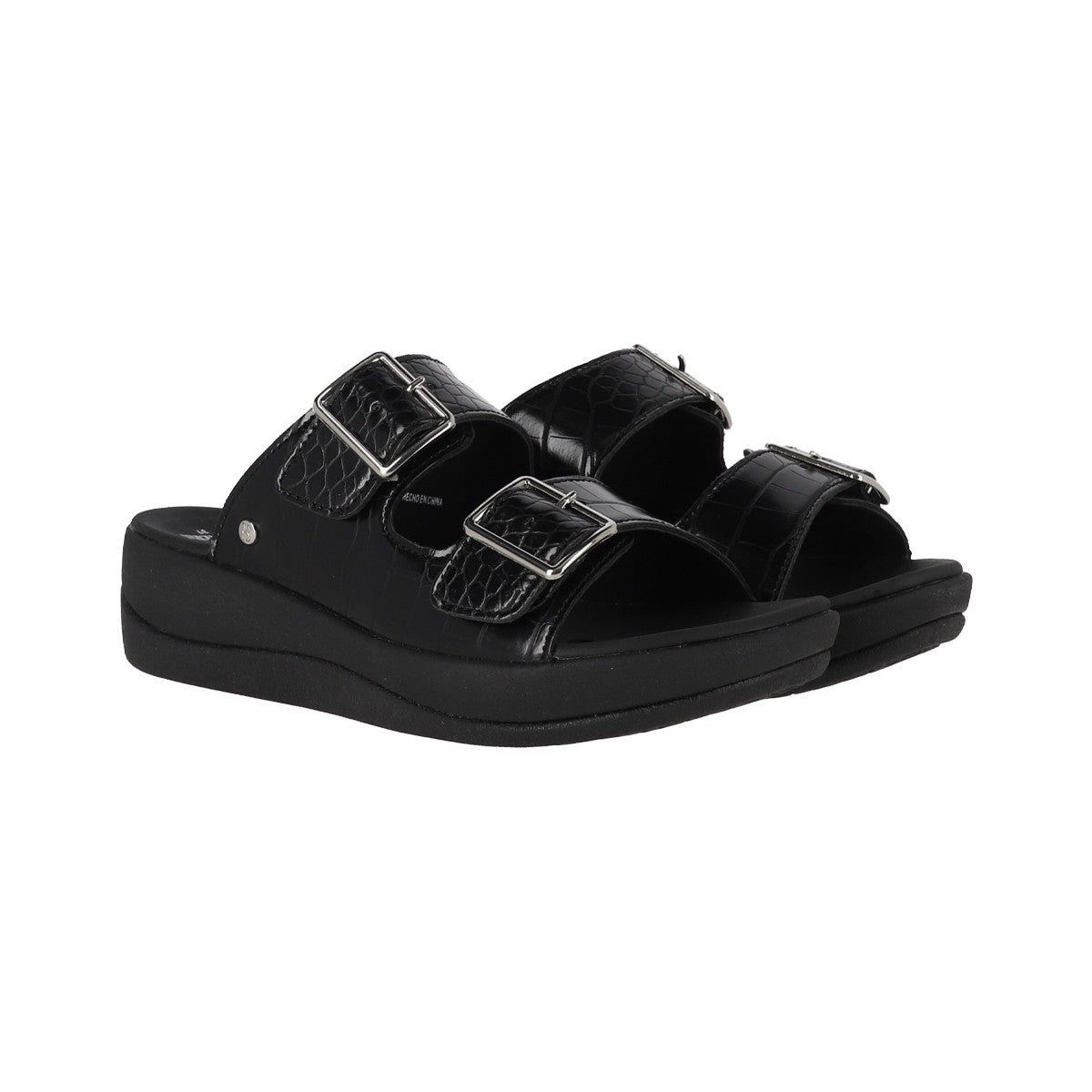 Sandalias Mujer Cruz Strap Negro