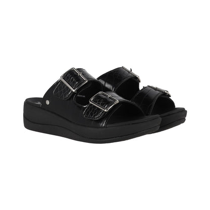 Sandalias Mujer Cruz Strap Negro