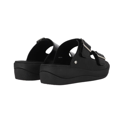 Sandalias Mujer Cruz Strap Negro