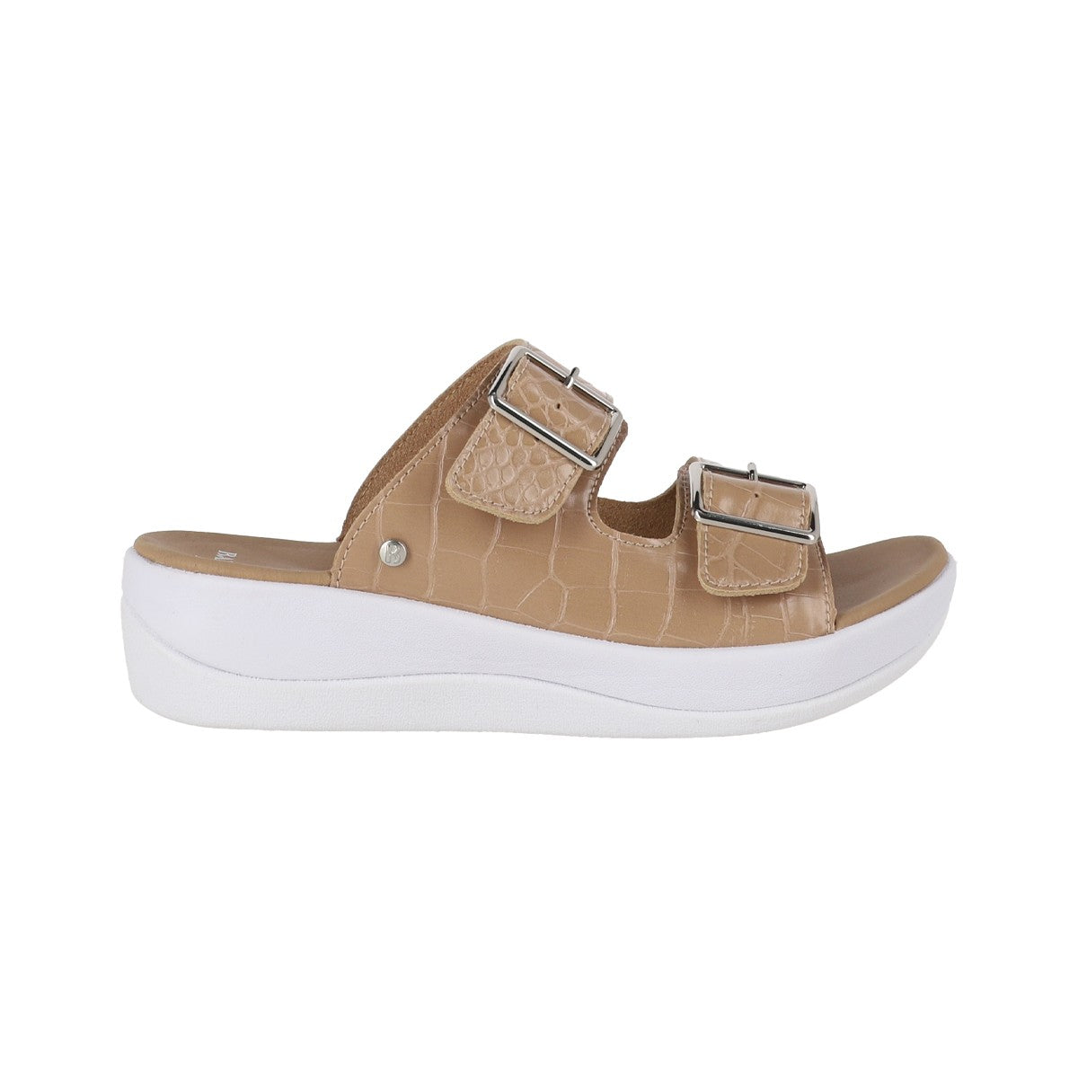Sandalias Mujer Cruz Strap Beige