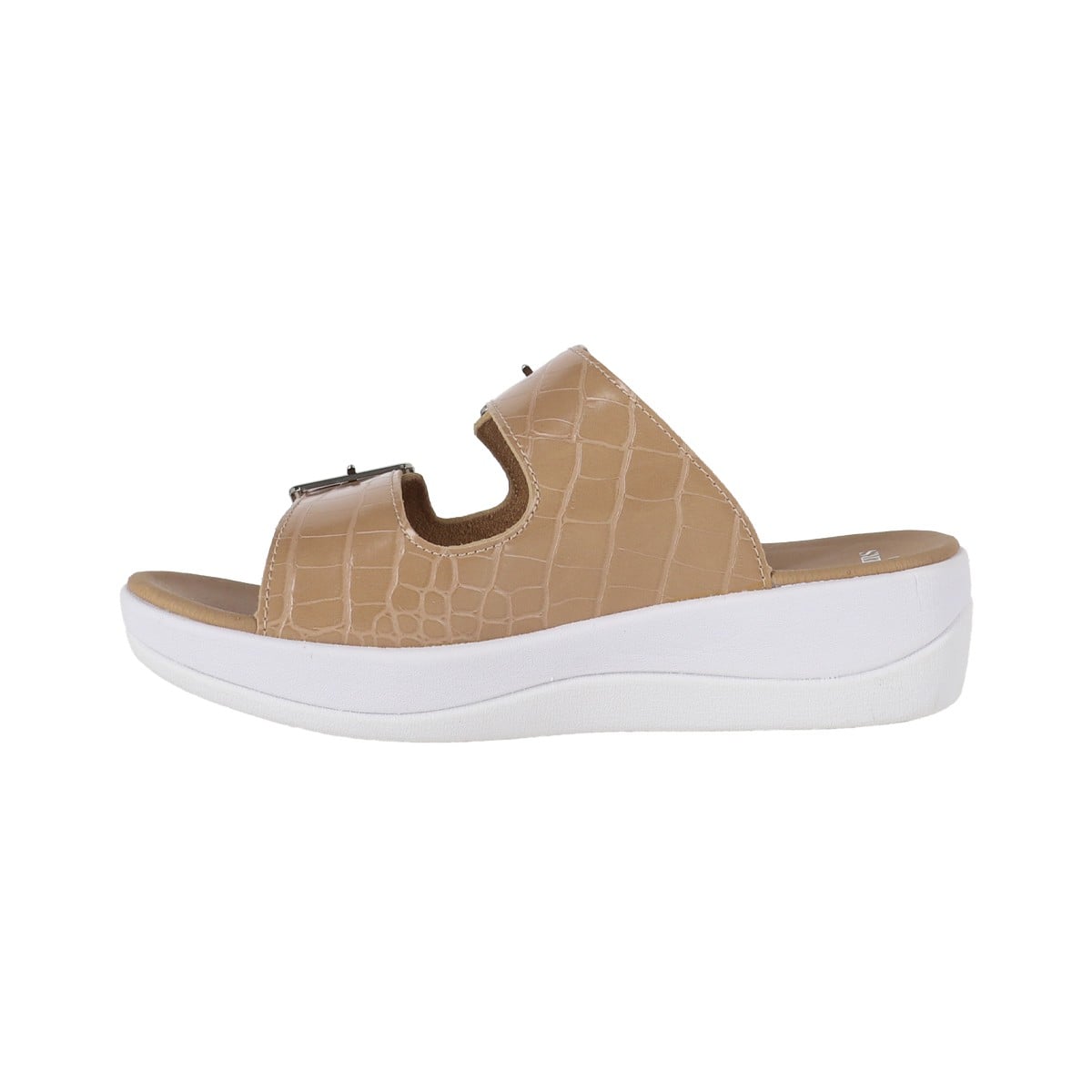 Sandalias Mujer Cruz Strap Beige