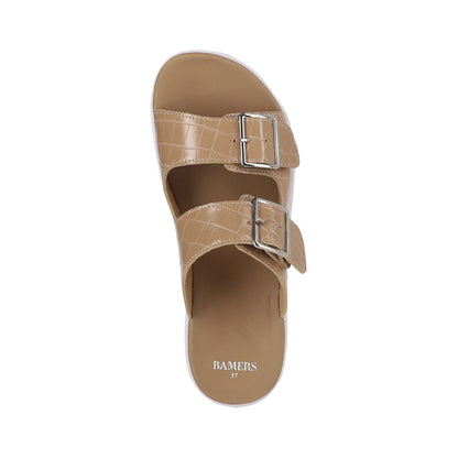 Sandalias Mujer Cruz Strap Beige