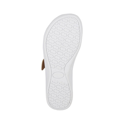 Sandalias Mujer Cruz Strap Beige