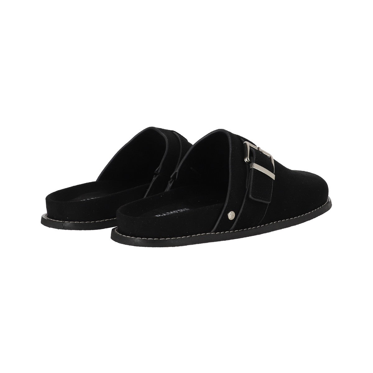 Pantuflas Mujer Micaela Leather Negro