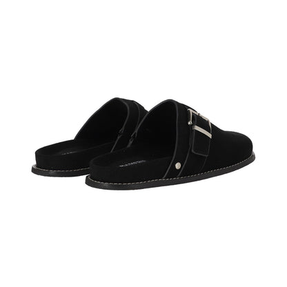 Pantuflas Mujer Micaela Leather Negro