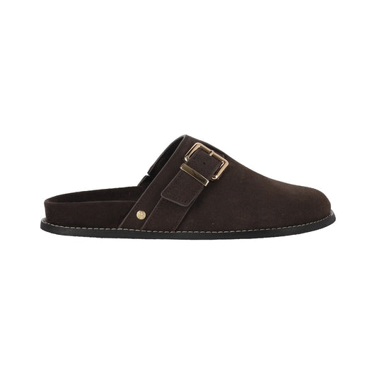 Pantuflas Mujer Micaela Leather Café