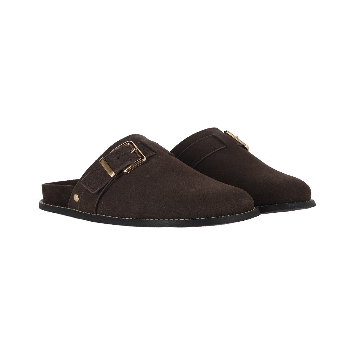 Pantuflas Mujer Micaela Leather Café