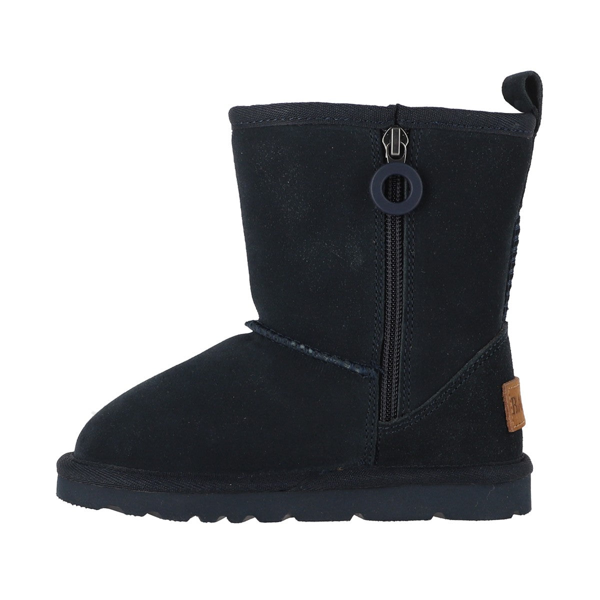 Botas Niño Blast Zip Leather Azul Marino