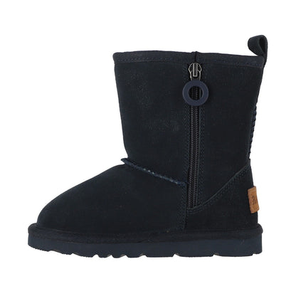Botas Niño Blast Zip Leather Azul Marino
