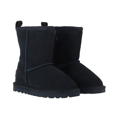 Botas Niño Blast Zip Leather Azul Marino