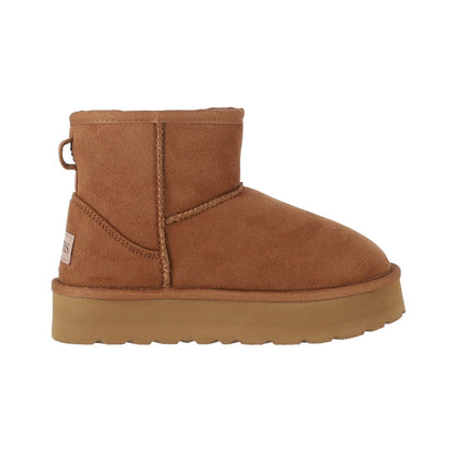 Botines Joven Blast Short Fiber Platform Caramel