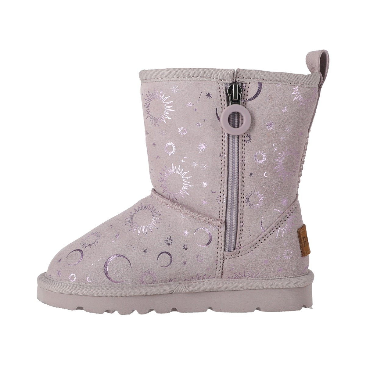 Botas Niña Blast Zip Leather Lila