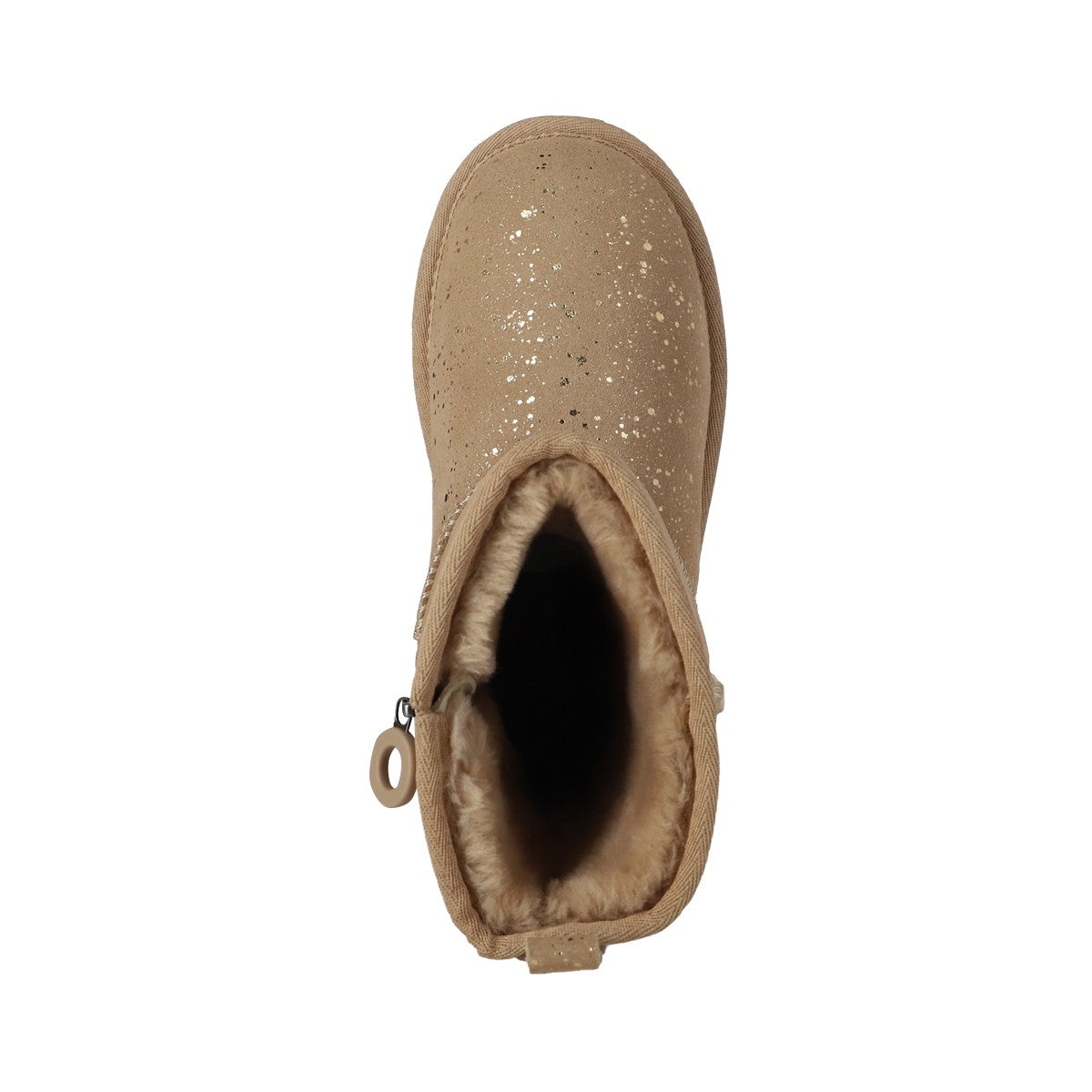 Botas Joven Blast Zip Leather Taupe Print
