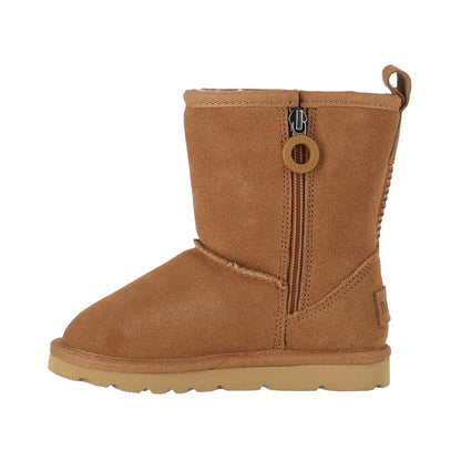 Botas Niño Blast Zip Leather Caramel