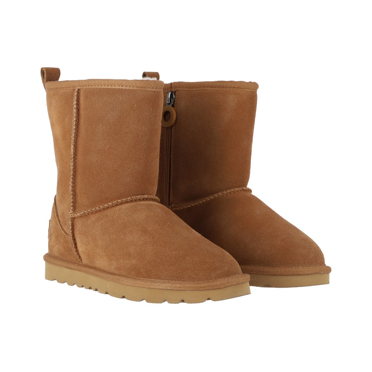 Botas Joven Blast Zip Leather Caramel