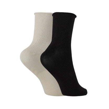 Calcetines Mujer Lurex Short 2 Pack Multicolor