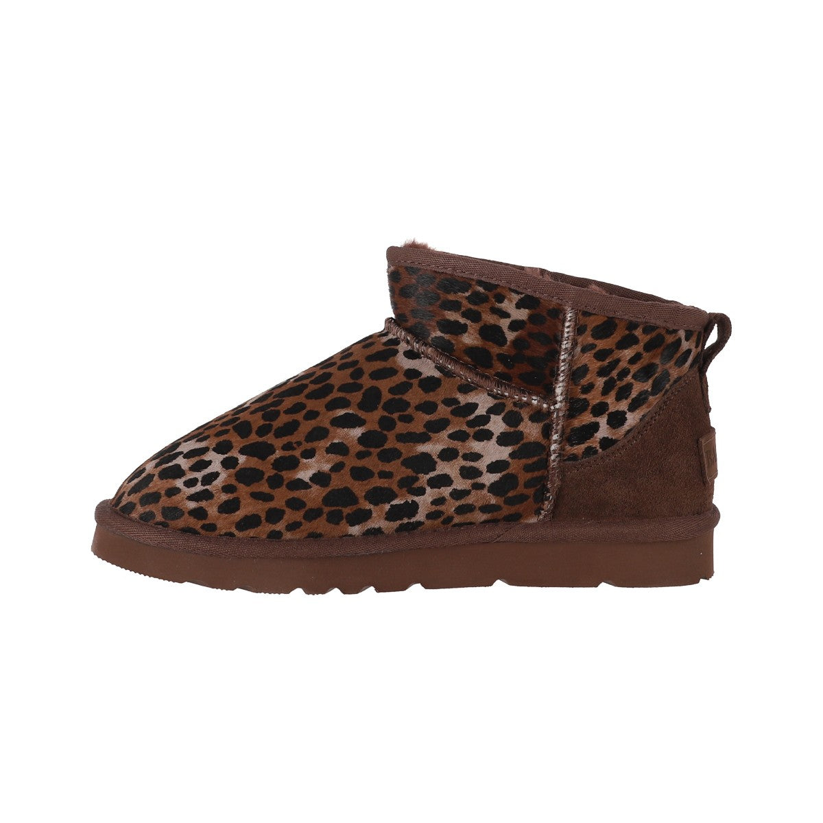 Botines Mujer Blast Mini Leather Café Leopardo