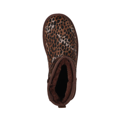 Botines Mujer Blast Mini Leather Café Leopardo