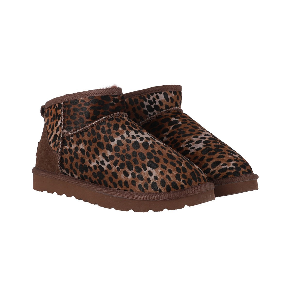Botines Mujer Blast Mini Leather Café Leopardo