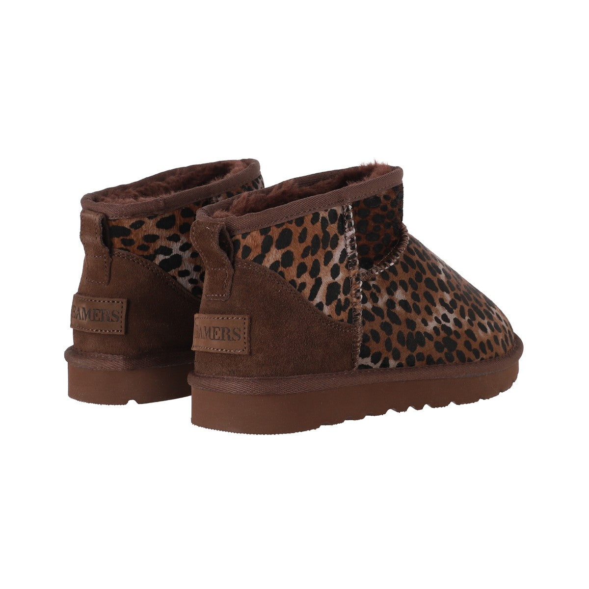 Botines Mujer Blast Mini Leather Café Leopardo