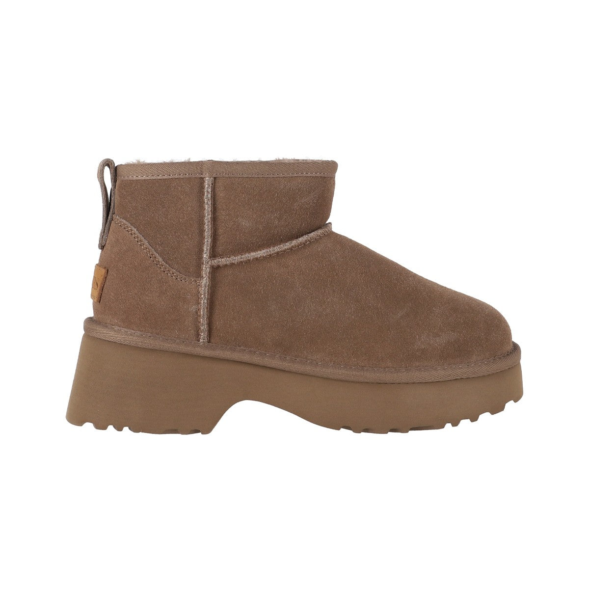 Botines Mujer Luisiana Short Leather Café Claro