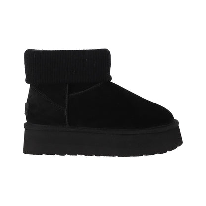 Botines Mujer Blast Mini Knit Platform Negro