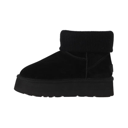 Botines Mujer Blast Mini Knit Platform Negro