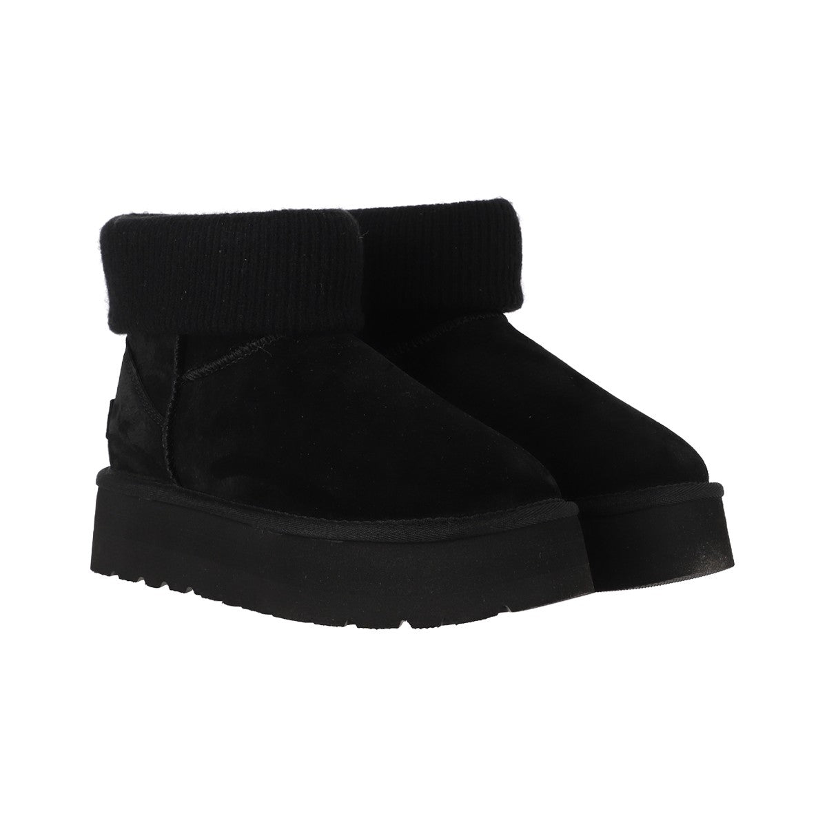 Botines Mujer Blast Mini Knit Platform Negro