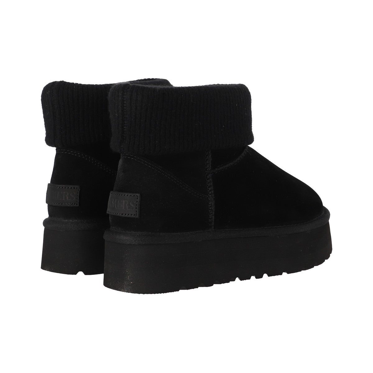 Botines Mujer Blast Mini Knit Platform Negro