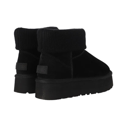 Botines Mujer Blast Mini Knit Platform Negro
