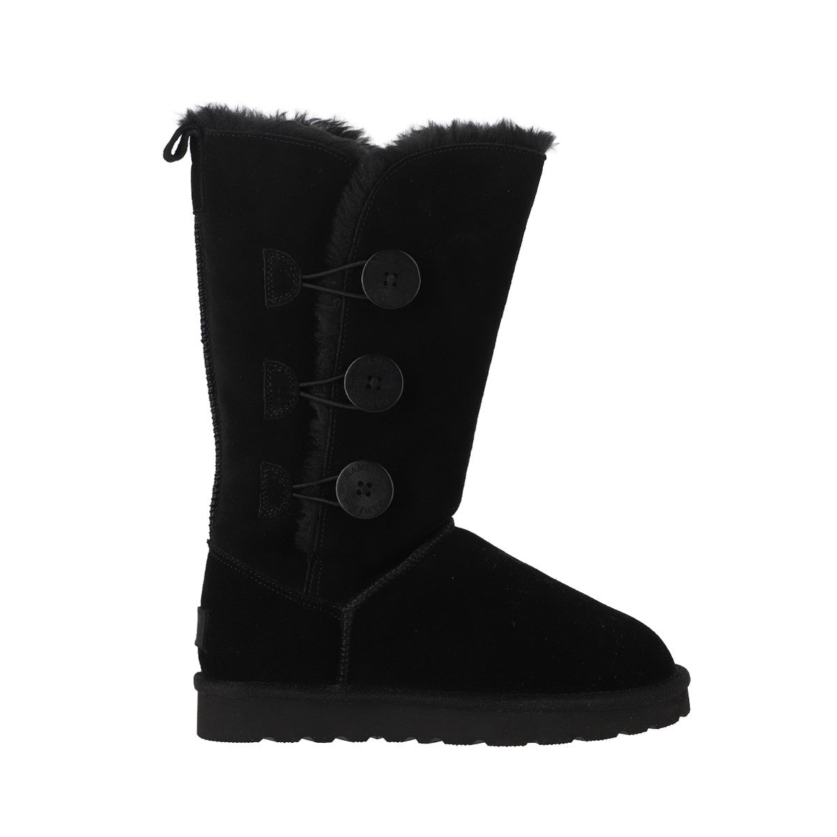 Botas Mujer Blast Button High Leather Negro