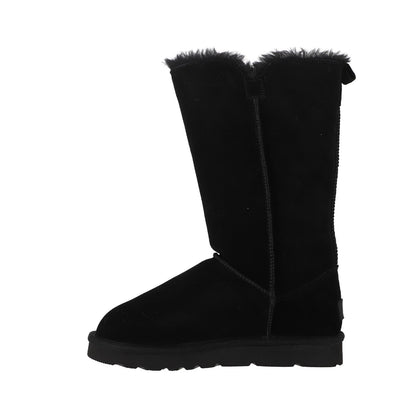 Botas Mujer Blast Button High Leather Negro
