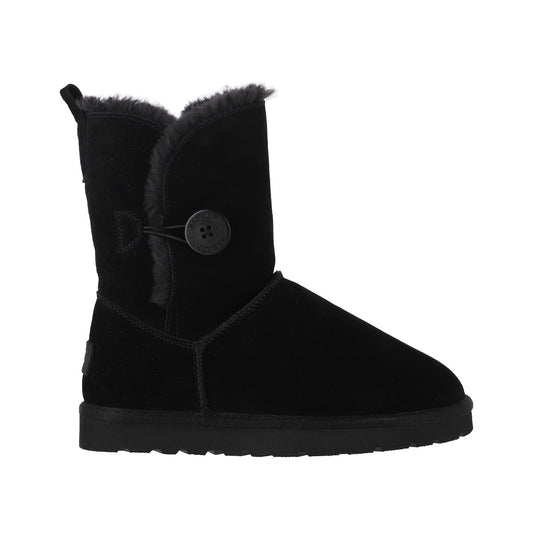 Botas Mujer Blast Button Leather Negro
