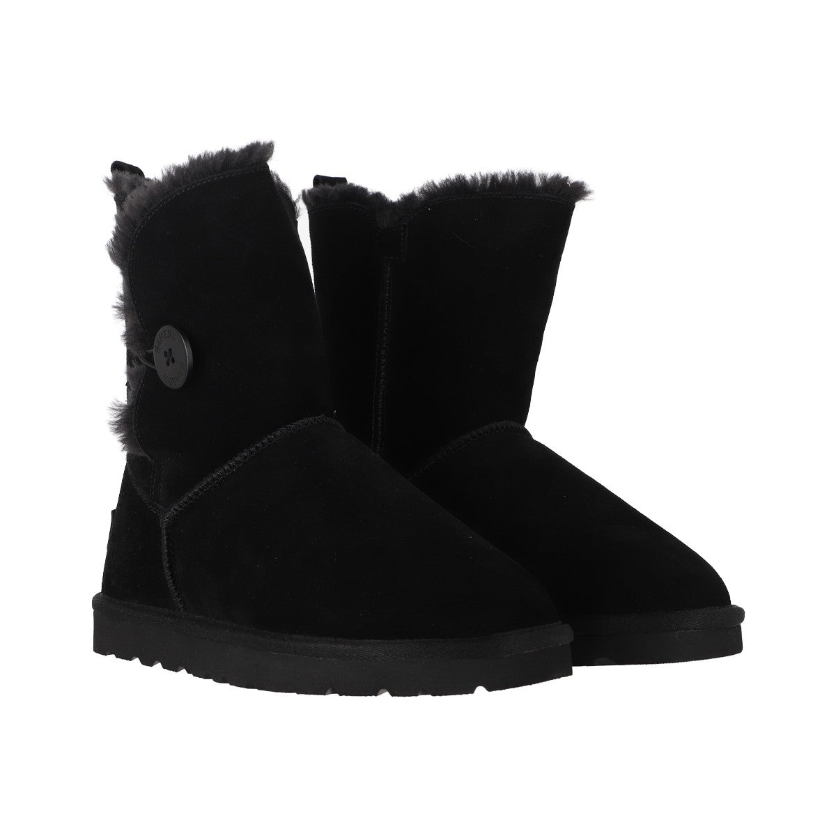Botas Mujer Blast Button Leather Negro