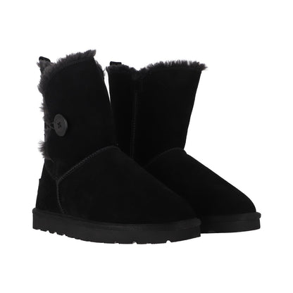 Botas Mujer Blast Button Leather Negro