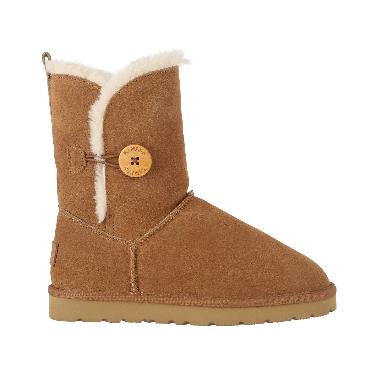 Botas Mujer Blast Button Leather Caramel