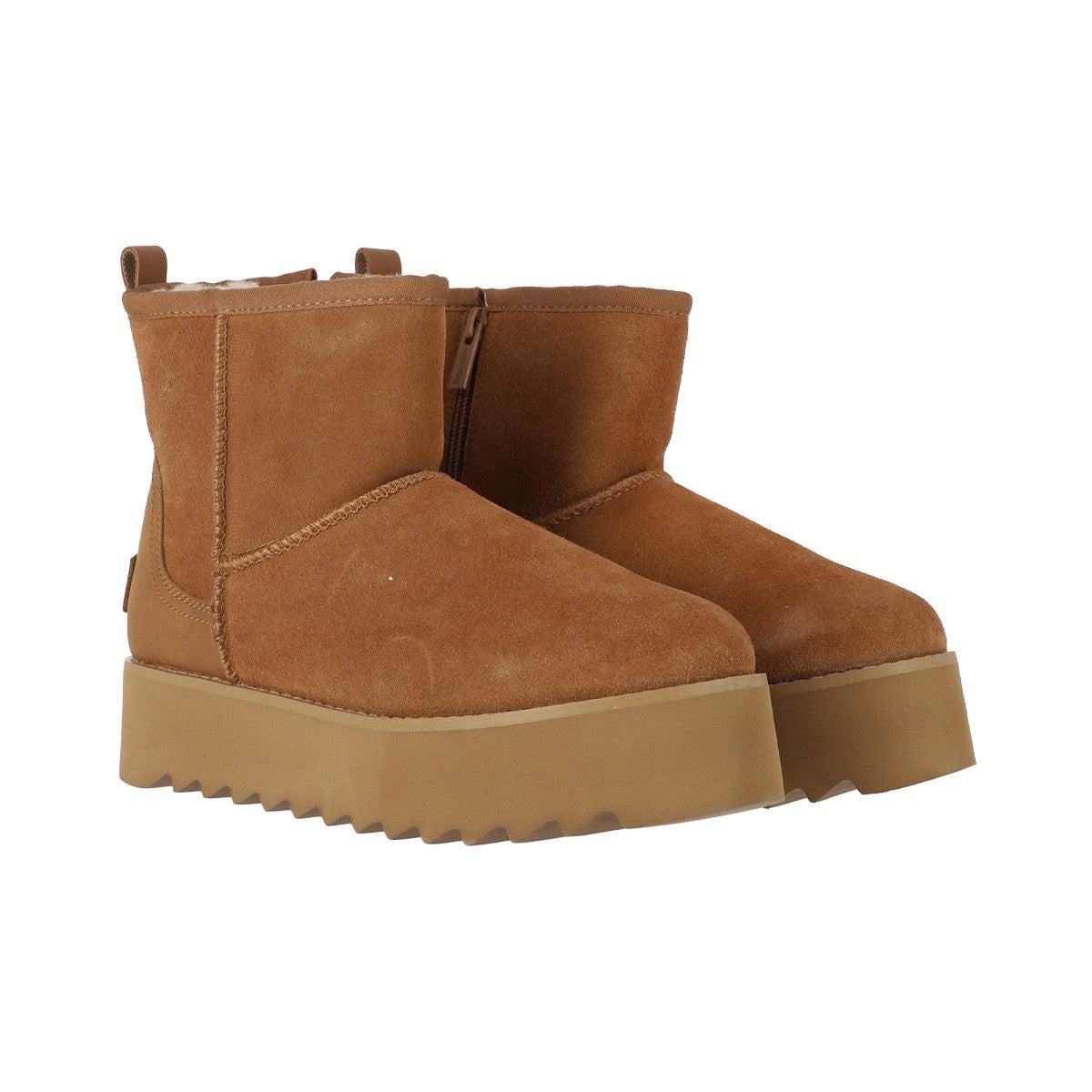 Botines Mujer Platform Caramel