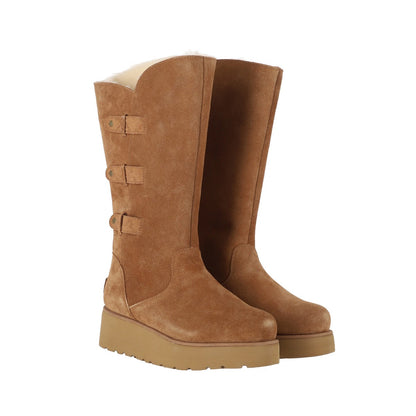 Botas Mujer Cadiz High Leather Caramel
