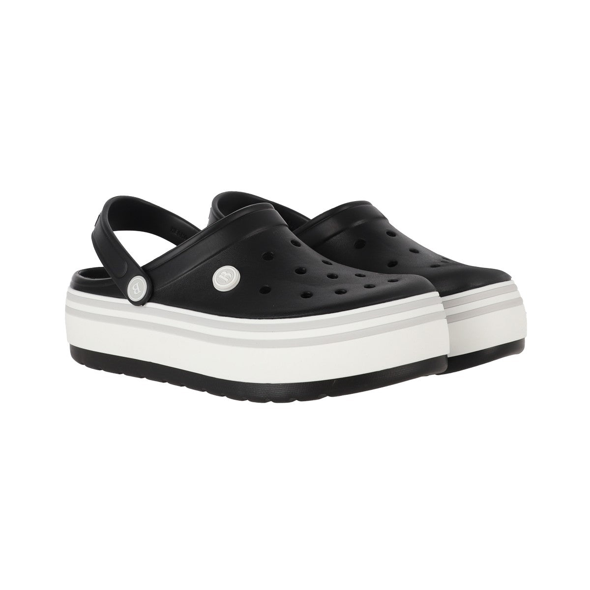 Zuecos EVA Mujer Airline High Negro/Blanco