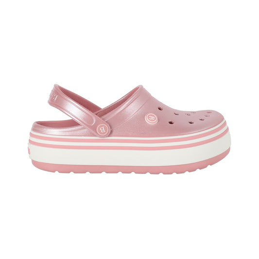 Zuecos EVA Mujer Airline High Rosa Metálico