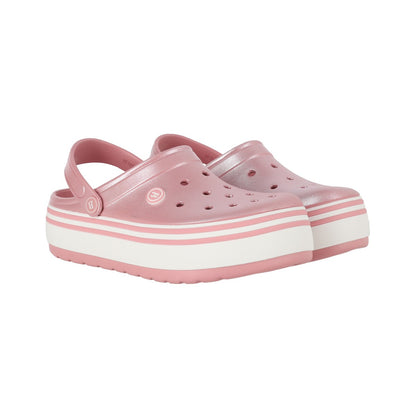 Zuecos EVA Mujer Airline High Rosa Metálico