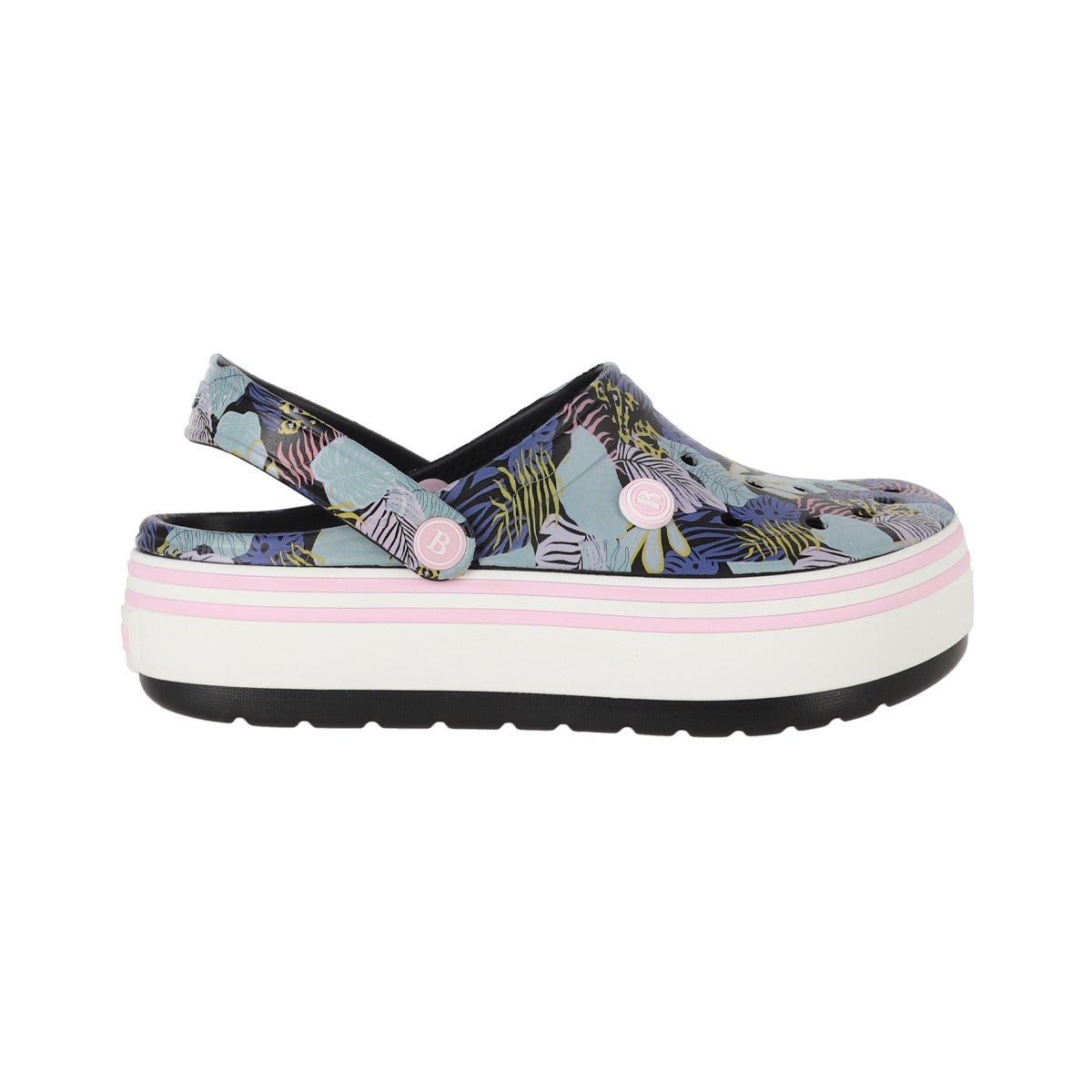 Zuecos EVA Mujer Airline High Negro Print