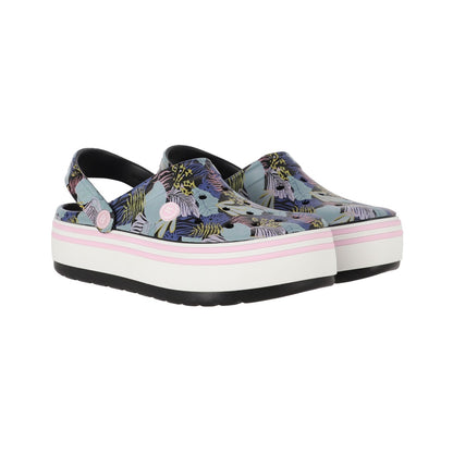 Zuecos EVA Mujer Airline High Negro Print