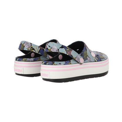 Zuecos EVA Mujer Airline High Negro Print