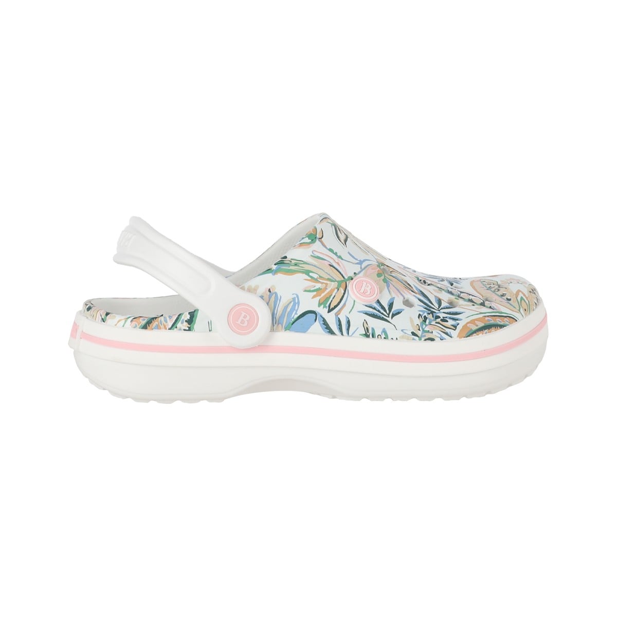 Zuecos EVA Mujer Airline Blanco Print