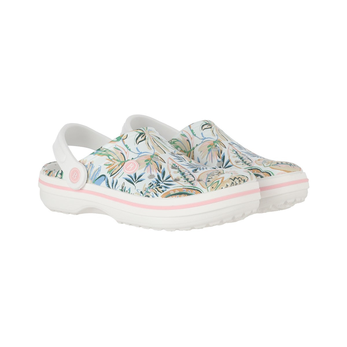 Zuecos EVA Mujer Airline Blanco Print