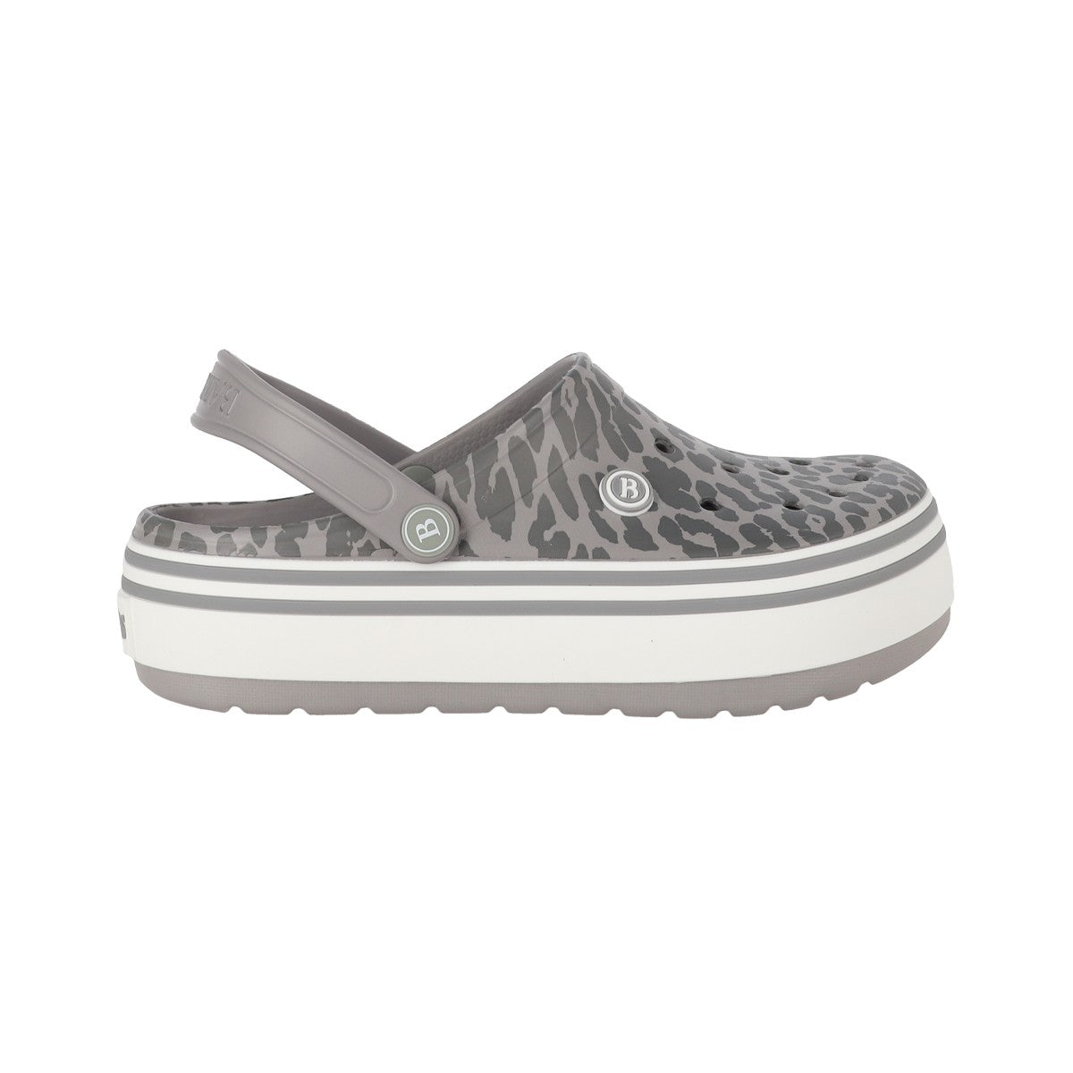 Zuecos EVA Mujer Airline High Gris Print